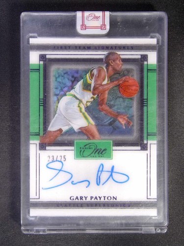 2020-21 Panini One And One Gary Payton First-Team Auto /25 - Picture 1 of 2