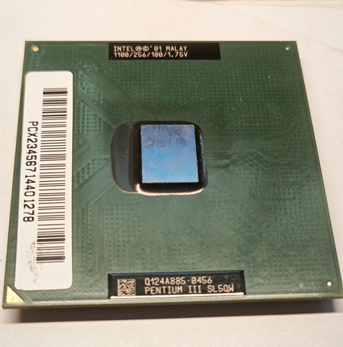 *TOP 100 Mhz Bus* Socket 370 Intel Pentium III Coppermine CPU 1100 MHz SL5QW - Picture 2 of 7