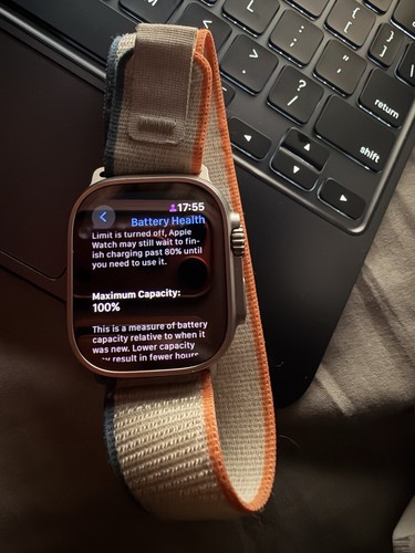 Apple Watch Ultra 2 49mm Titangehäuse mit Trail Loop -M/L Applecare+ - Bild 13 von 13