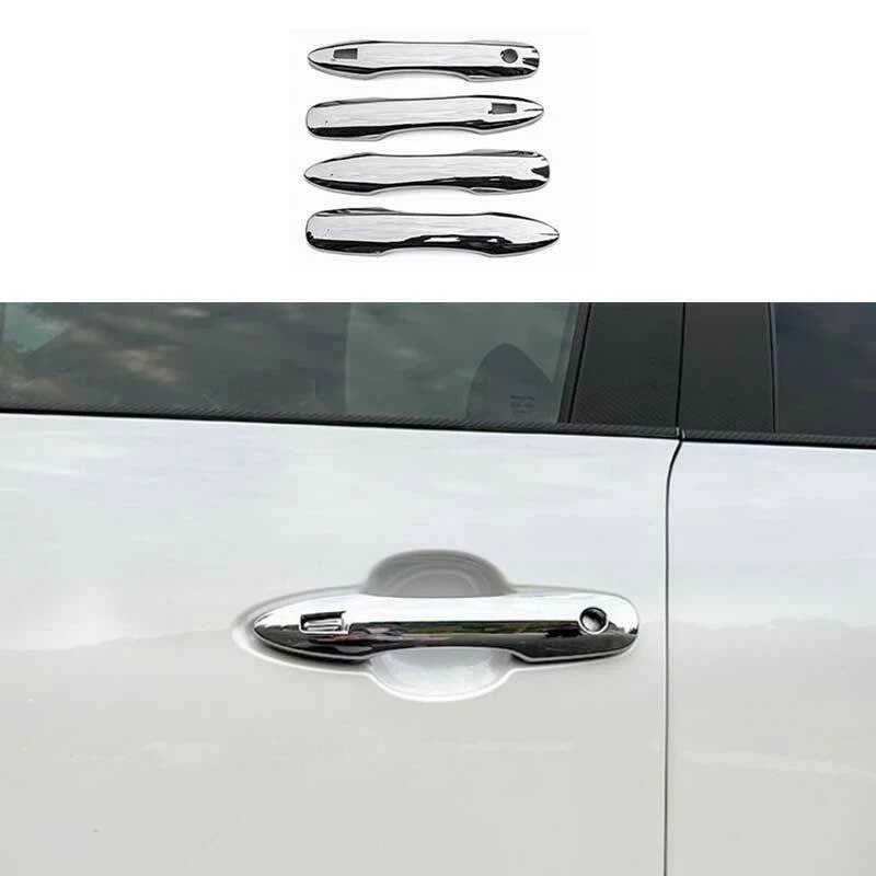 Manija Cromada Para Puerta De Coche, Cubierta De Taza Y Tazón Con Dos