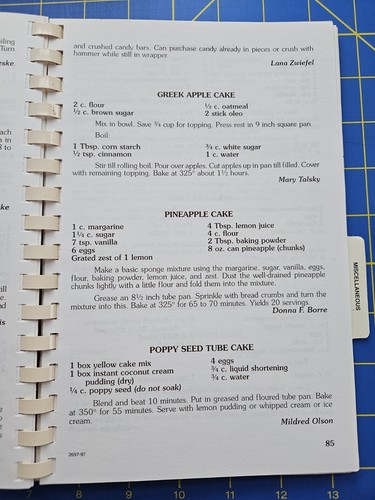 1997 Treasured Recipes of Morrow Memorial Home Cookbook Sparta Wisconsin 144 pgs - Picture 6 of 11