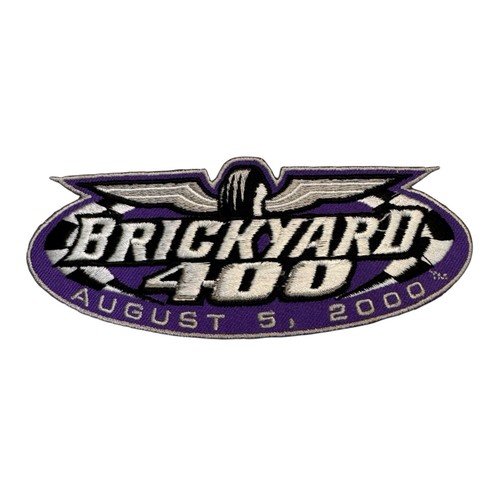 Vintage Brickyard 400 AUGUST 5, 2000 Embroidered Sew On Patch NASCAR 5" x 2" NOS - Picture 1 of 2