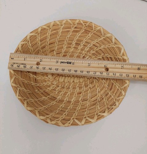 Tohono O'odham 7" Basket Tray Papago Native American Hand Woven Yucca Beargrass - Picture 5 of 6