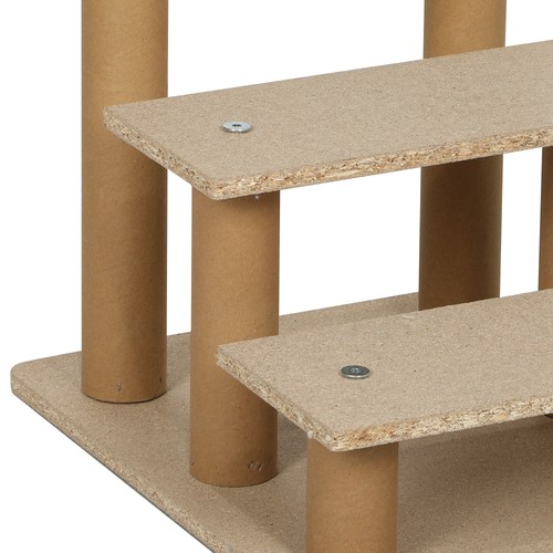 PawHut Three-Step Portable Dog Stairs with Washable Plush Cover, for Small Pets - Picture 9 of 12