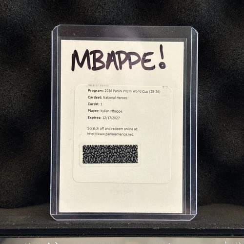 2026 Panini Prizm World Cup Kylian Mbappe Auto National Heroes France