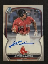 2023 Bowman Draft - Chrome Prospect 1st Autograph Kristian Campbell #CDA-KCA RC