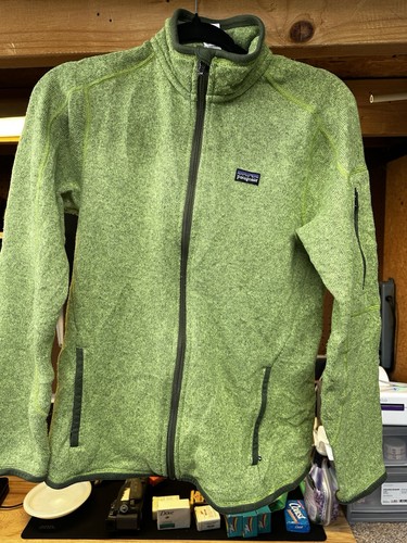 Patagonia Womens Green Heather Fleece Long Sleeve Full-Zip Jacket Size M