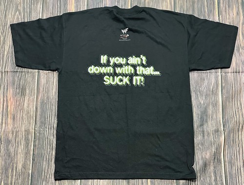 WWF New Age Outlaws Shirt Xl 1998 WWE Billy Gunn Road Dogg DX Vintage - Picture 2 of 10