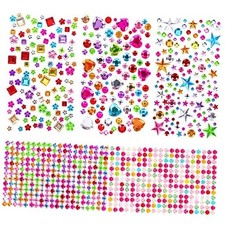 880pcs Gem Rhinestones for Crafts - Self Adhesive Acrylic Gems DIY Decorative
