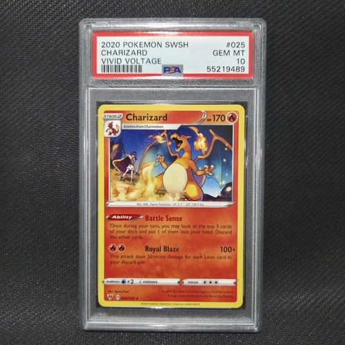 2020 Pokemon: CHARIZARD 025/185 - [Non-Holo] [Vivid Voltage] Gem Mint PSA 10 💎
