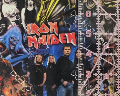 Custom 100% Cotton Woven Fabric Iron Maiden Band Artist By The 1/4 Yard 9x56