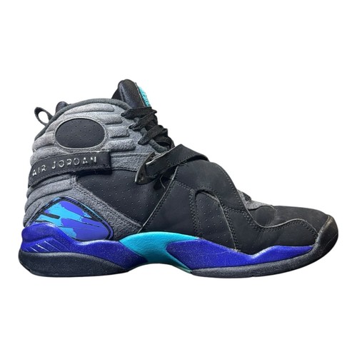 Nike Air Jordan 8 Retro Aqua Playoff Gr. 9,5 Herrenschuh schwarz Reimagined Cement - Bild 6 von 9
