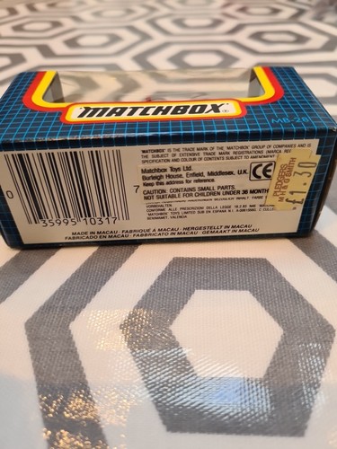 Matchbox MB-28 Chrysler Daytona Turbo Mint And Boxed 1980s Blue Box - Picture 3 of 5
