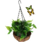 Artificial Hanging Epipremnum in Creative Basket Fake Plant Home