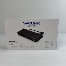 Wavlink USB 3.0 Mini Dock 9-in-1 Portable Laptop Multi port Adapter w/ 2K HDMI