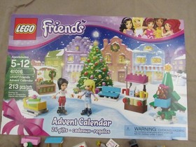 Lego Friends Christmas Holiday Advent Calendar 41016 Complete Set Box top only