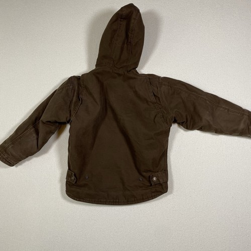 Blue Mountain Boys/Girls Full Zip Sherpa Lined Hooded Jacket Brown Kids XS Youth - Picture 18 of 21