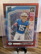 2024 Panini Donruss - Rated Rookie Ladd McConkey #328 Optic Preview Red Wave