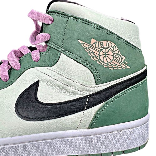 Nike Air Jordan 1 Mid SE sneakers alte verde olandese AKA scarpe sportive DIFETTOSE - Foto 5 di 11