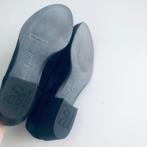 Paul Green 'Faith' Women's 5.5 Ankle Bootie Burnished Black Slip On Loafer  - Picture 7 of 8