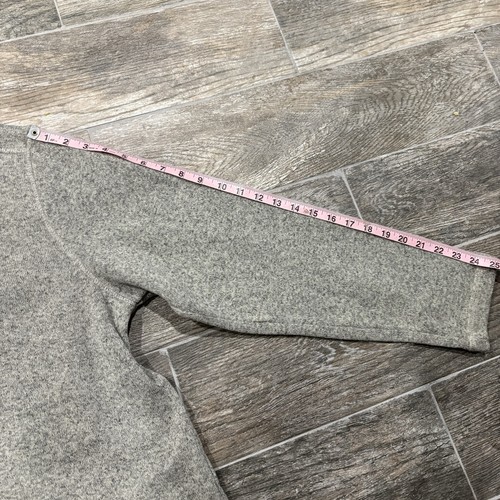 GH Bass & Co 1/4 Zip Herren XL Pullover Sweater Fleece Sweatshirt grau Outdoor - Bild 8 von 8