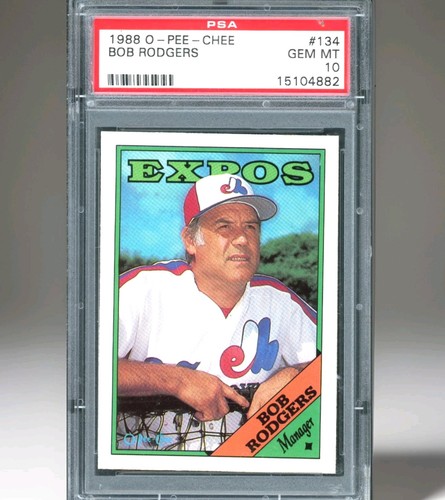 1988 O-PEE-Chee - Buck Rodgers Manager Team Checklist #134 PSA 10 POP 1