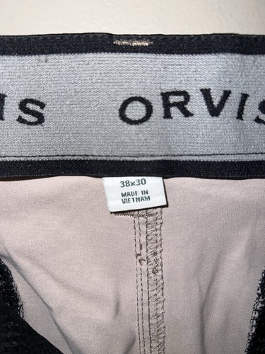 Orvis Hose Herren 38x30 hellbraun Chino Tech Performance Fischer Wandern Outdoor - Bild 9 von 9