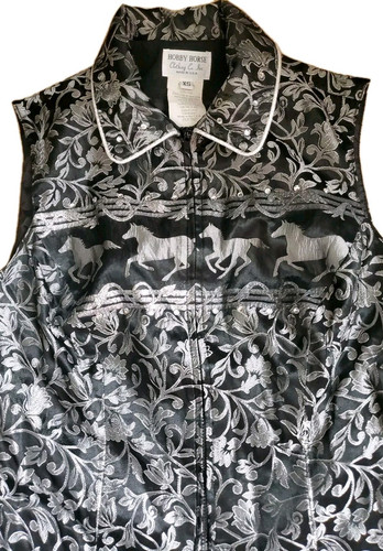 Hobby Horse Youth Show Vest Xs Full Zip Black Western Riding,Showmanship Halter - Picture 1 of 9