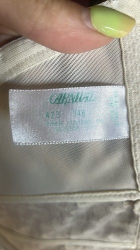 Vintage Elegant Cream Lace Carnival Corset Top Size 34B - Picture 7 of 9