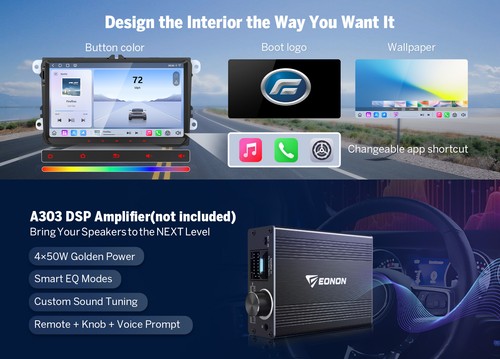 Android Autoradio 8+128 9" QLED DSP WiFi 6 CarPlay Plug & Play für VW Golf Mk6 R - Bild 19 von 22