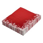  20 Sheets Snowflake Table Mat Christmas Cloth Napkins Party Decor