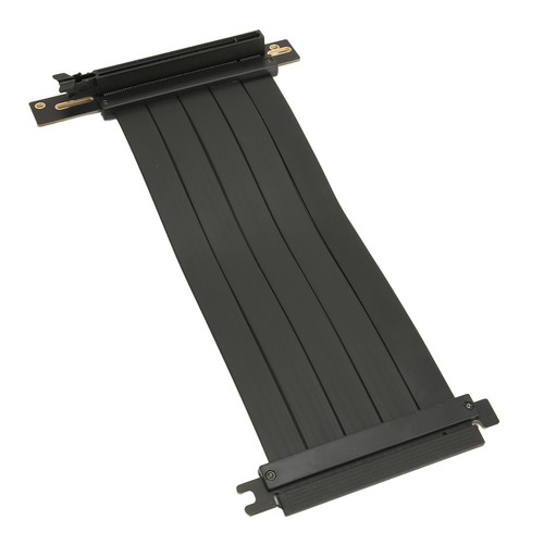 PCIE 4.0 X16 Riser Cable High Speed Flexible 90° Right Angle PCIE Port GPU Gr FY - Afbeelding 2 van 34
