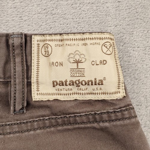 Patagonia Jeans Mens 31x32 Gray Performance Twill Straight Organic Cotton - Picture 13 of 16