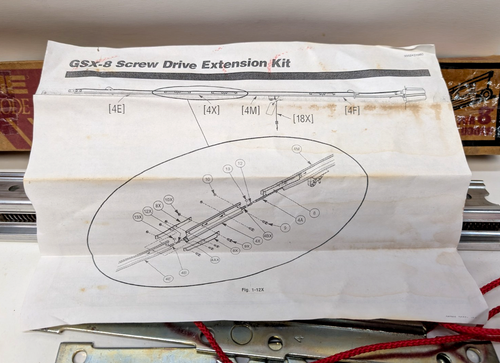 Genie Intellicode Screw Drive Rail Extension Kit GSX8 New Old Stock in Box HTF - Picture 3 of 4