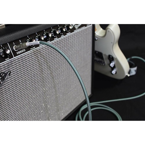 Kirlin Premium Plus Straight to Right Angle Instrument Cable Olive Green 10 ft. - Picture 3 of 6