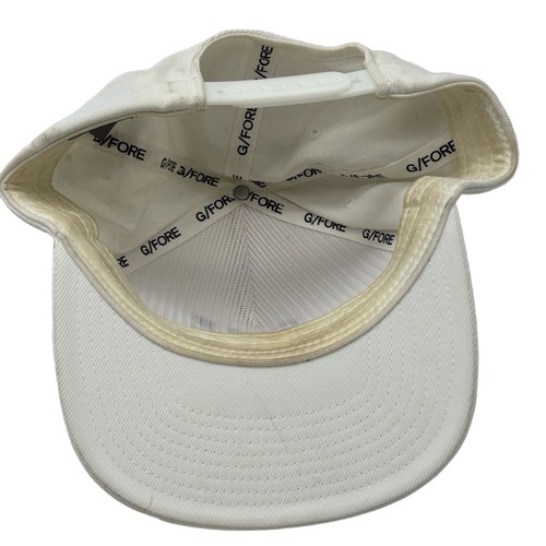 G/FORE Cap Mens One Size White Fair Snapback Golf Embroidered Athletic - Picture 10 of 10