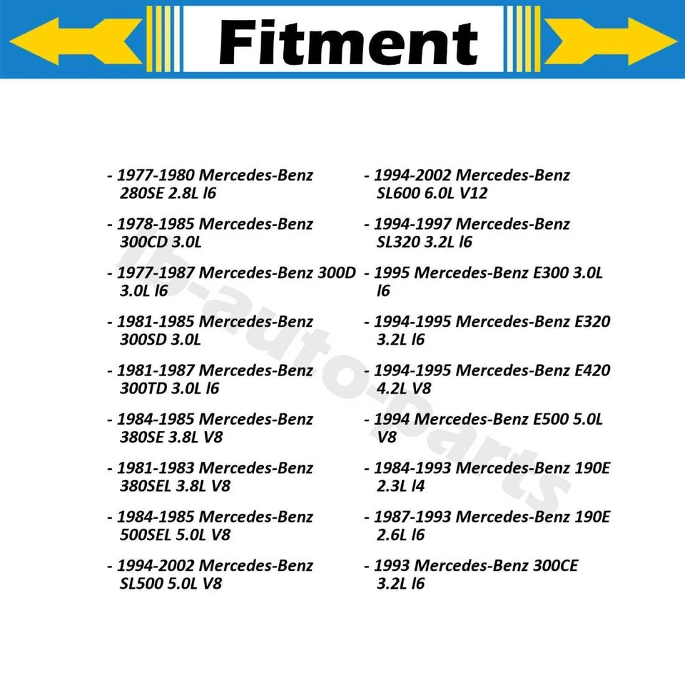 Front Brake Hose 2x For 1977 1978 1979 1980 Mercedes-Benz 280SE 2.8L - Image 2 of 4