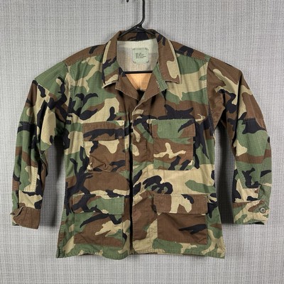 VTG 90s M81 Woodland Camo Hot Weather BDU Combat Coat Men M