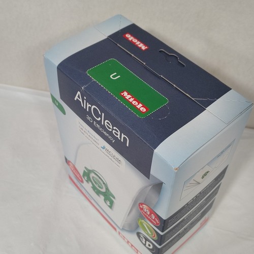 Miele U AirClean 3D Genuine OEM Vacuum Dust Bag Dynamic 4 Bags 3 Filters NEW  - Picture 6 of 9