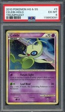 PSA 6 Celebi HeartGold & SoulSilver Triumphant 3/102 Holo Pokemon Card B4