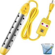 Portable Electric Instant Immersion Water Heater Submersible Bucket Heater 1500W