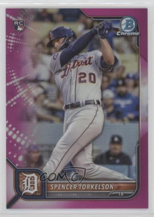 2022 Bowman Chrome Fuchsia Refractor /299 Spencer Torkelson #53 Rookie RC 03ok