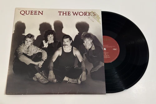 Queen The Works Vinyl LP 1984 Capitol Records Gold Promo Stamp Classic Pop Rock