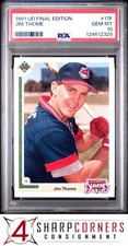 1991 UPPER DECK FINAL EDITION #17F JIM THOME RC HOF PSA 10