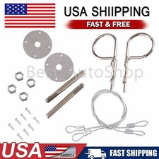 New Universal Stainless Steel Hood Pins Bonnet Lock Pin Kit Replacement