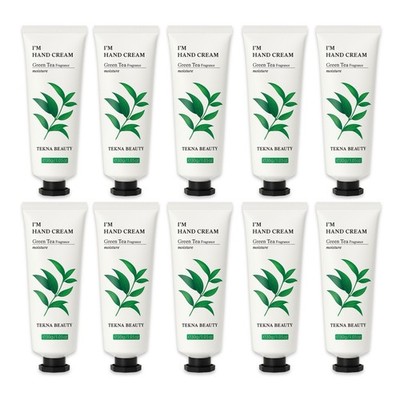 10 x Tekna Beauty I m Handcreme Grünteeduft 30g - Feuchtigkeitscreme