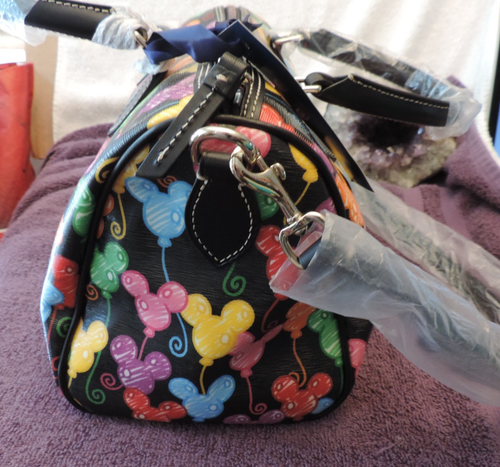 Disney Dooney & Bourke Mickey Ballon Umhängetasche Schwarz Multi Disney Parks Handtasche - Bild 6 von 11