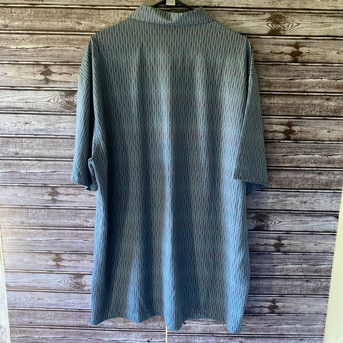 Camisa Polo Nike Golf Para Hombre Manga Corta Talla XXL Azul Gris Púrpura Patrón Logo - Imagen 2 de 7