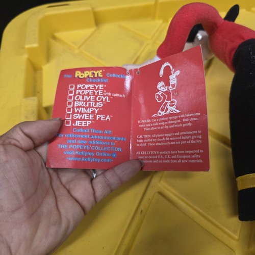 2003 Kellytoy Popeye The Sailor's Olive OYL Figura di Peluche Pieghevole, Solo Oliva  - Foto 6 di 8