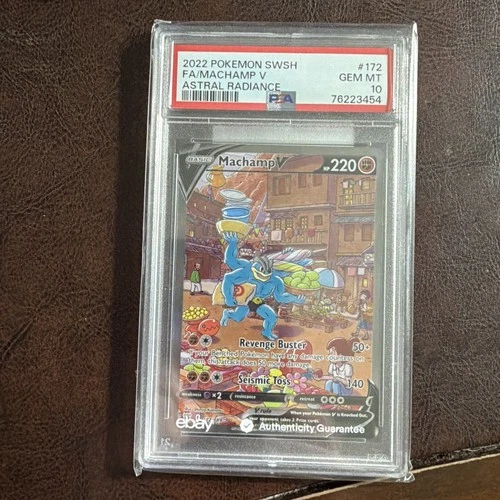 2022 Pokemon SWSH Astral Radiance #172 FA Machamp V PSA 10 GEM MINT